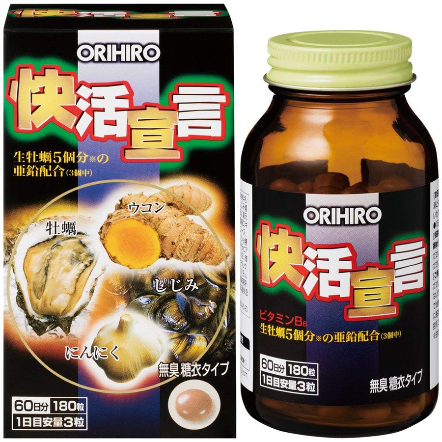 Tinh chất hàu nghệ Orihiro Nhật Bản chính hãng, 180 viên